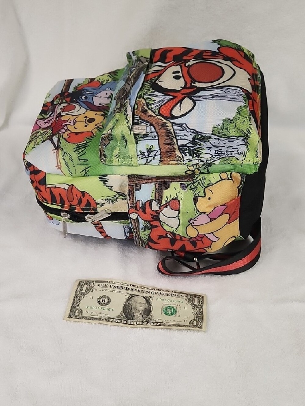 Disney Winnie the Pooh Canvas Character Backpack - Orange, Green, Blue, Red - Picture 8 of 9